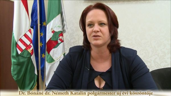 Dr. Bónáné dr. Németh Katalin polgármester új évi köszöntője