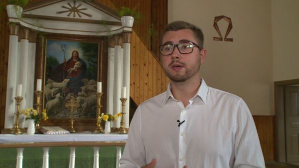 Tiborcz Dániel egyetemi hallgató egy évig segítette a beledi evangélikus gyülekezetet
