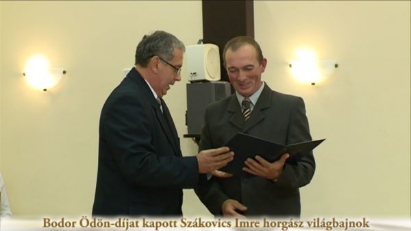 Bodor Ödön-díjat kapott Szákovics Imre horgász világbajnok