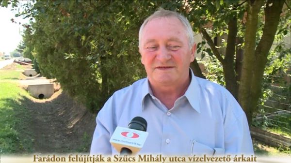 Farádon felújítják a Szűcs Mihály utca vízelvezető árkait 