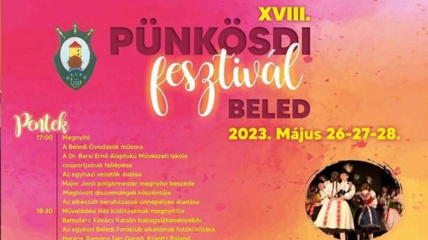 Major Jenő polgármester tájékoztatója a Beledi Pünkösdi Fesztiválról