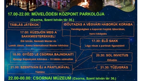 Múzeumok éjszakája Csornán