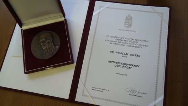 Batthyány-Strattmann László-díjat kapott dr. Winiczai Zoltán